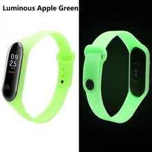 BOORUI Big Sale  Luminous Mi band 3 Strap mi3 watchbands accessories Night Light wrist Replacement for Xiaomi miband 3 smartband