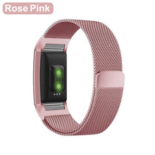 XShum Metal Stainless Strap For Fitbit Charge 2 Band Milanese Loop Magnetic Fitbit charge 3 Strap Smart bracelet For Women Men