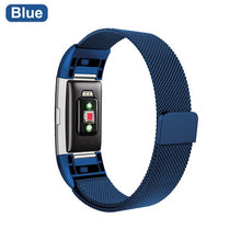 XShum Metal Stainless Strap For Fitbit Charge 2 Band Milanese Loop Magnetic Fitbit charge 3 Strap Smart bracelet For Women Men