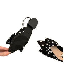 Load image into Gallery viewer, French-style Pointed-toe Bow-embellished Closed-toe Sandals For Women