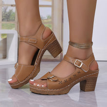 Load image into Gallery viewer, Womens Casual Retro Plus-Size Thick-Soled Sandals