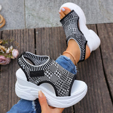 Load image into Gallery viewer, Women's Casual Fish-mouth Chunky Wedge Sandals