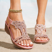 Load image into Gallery viewer, Bohemian-style Thick-soled Wedge Sandals