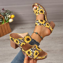 Load image into Gallery viewer, Graffiti High-heel Slide Sandals For Women With A Bucklelightweight And Easy To Wear