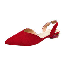 Charger l'image dans la galerie, Sandales à bout pointu, talon bas et talon ouvert pour femmes grandes tailles
