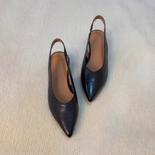 Load image into Gallery viewer, Womens Solid-Color Retro All-Match Pointed-Toe Sandals