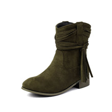 Load image into Gallery viewer, Tassel Women's Casual Ankle Boots