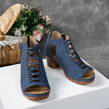 Load image into Gallery viewer, Stylish Plus-size Chunky-heel Womens Sandals