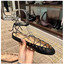 Charger l'image dans la galerie, Ballerines romaines Niche en cuir à brides croisées pour femmes