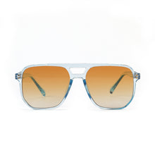 Cargar imagen en el visor de la galería, Gafas de sol negras de moda con doble haz cuadrado para mujer