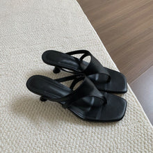 Load image into Gallery viewer, Retro-chic Minimalist Thong Stiletto Sandals