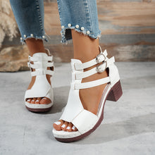 Load image into Gallery viewer, Womens Stylish Casual Peep-toe Wedge High-heeled Sandals
