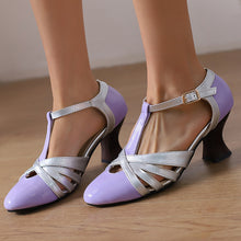 Load image into Gallery viewer, Women's Lavender Thong High Heels