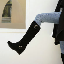 Load image into Gallery viewer, Wedge-heel British-style High-top Womens Knee-high Boots