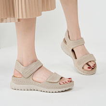 Load image into Gallery viewer, Velcro-cutout Thick-soled Women's Beach Sandals