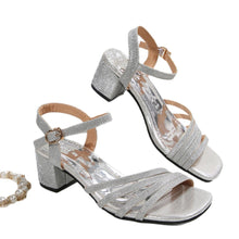 Load image into Gallery viewer, Womens Fish Mouth Sandals With Chunky Heels