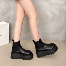 Load image into Gallery viewer, Women's Fashion British-style Chunky-sole Ankle Boots