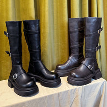 Load image into Gallery viewer, Women's Fashionable Retro Casual Knee-High Boots