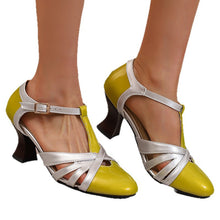 Load image into Gallery viewer, Women's Lavender Thong High Heels