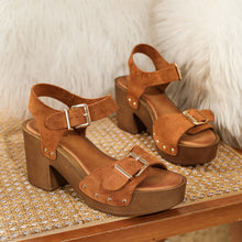 Load image into Gallery viewer, Womens Waterproof Platform Chunky-heel Sandals With A Strappy Bucklestylish And On-trend