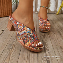 Load image into Gallery viewer, Plus-size High-heeled Slippers For Women