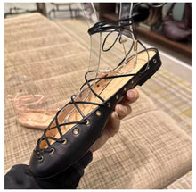 Charger l'image dans la galerie, Ballerines romaines Niche en cuir à brides croisées pour femmes