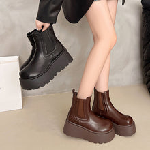 Load image into Gallery viewer, Women's Fashion British-style Chunky-sole Ankle Boots
