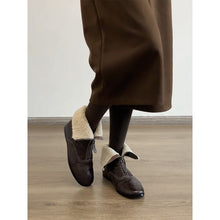 Load image into Gallery viewer, Womens Fleece-Lined Dr Martens-Style Boots With Front Zipper, All-Match Style