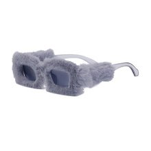 Load image into Gallery viewer, Plush Square Sunglasses For Women All Inclusive Sunglasses For Women In Winter