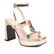 Load image into Gallery viewer, Shimmering Elegant High-heeled Womens Sandals