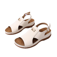 Load image into Gallery viewer, Women's Elastic Band Peep-Toe Fashionable Plus-Size Sandals