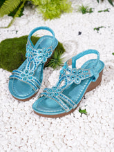 Load image into Gallery viewer, Bohemian-style Thick-soled Wedge Sandals