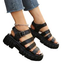 Load image into Gallery viewer, Platform-sole Casual Thick-soled Womens Plus-size Sandals