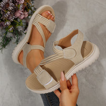 Load image into Gallery viewer, Women's Cloth Platform Beach Sandals