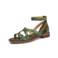 Charger l'image dans la galerie, Chaussures plates pour femmes avec bride croisée et boucle à une seule bride
