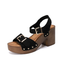 Load image into Gallery viewer, Womens Waterproof Platform Chunky-heel Sandals With A Strappy Bucklestylish And On-trend