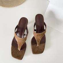 Load image into Gallery viewer, Retro-chic Minimalist Thong Stiletto Sandals