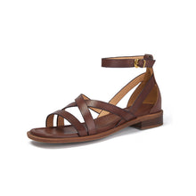 Charger l'image dans la galerie, Chaussures plates pour femmes avec bride croisée et boucle à une seule bride