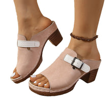 Load image into Gallery viewer, Women's Buckle-Strap Casual Wedge Fish-Tongue Sandals