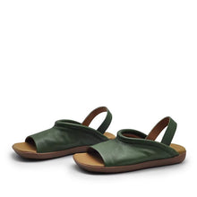 Load image into Gallery viewer, Soft-leather Square-toe Flat-heeled Womens Open-toe Roman-style All-match Beach Sandals For Outdoor Wear