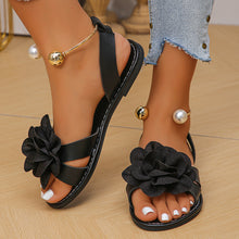 Load image into Gallery viewer, Womens Flat-sole Pearl Strap Sandals