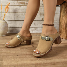 Load image into Gallery viewer, Women's Buckle-Strap Casual Wedge Fish-Tongue Sandals