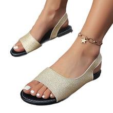 Load image into Gallery viewer, Women's Open-toe Back-strap Flat Sandals