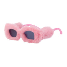 Load image into Gallery viewer, Plush Square Sunglasses For Women All Inclusive Sunglasses For Women In Winter