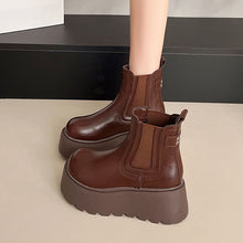 Load image into Gallery viewer, Women's Fashion British-style Chunky-sole Ankle Boots