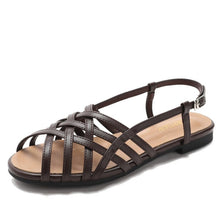 Load image into Gallery viewer, Womens Fashionable Woven Soft-soled Openwork Sandals