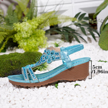 Load image into Gallery viewer, Bohemian-style Thick-soled Wedge Sandals