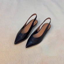 Load image into Gallery viewer, Womens Solid-Color Retro All-Match Pointed-Toe Sandals