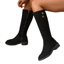 Load image into Gallery viewer, Suede Side-zip Ankle In British Style Slim-fit Womens Boots