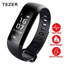 TEZER R5MAX blood pressure heart rate monitor Blood oxygen 50 Letter message push large smart Fitness Bracelet Watch intelligent